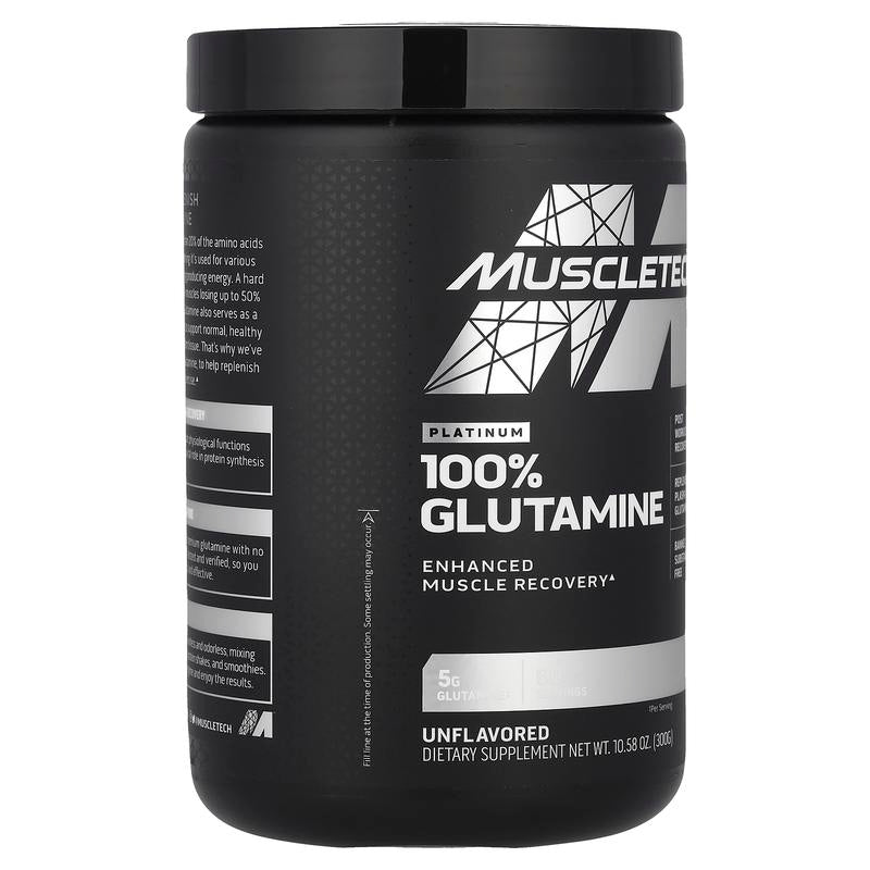 Platinum 100% Glutamine, Unflavored, 10.58 Oz (300 G)
